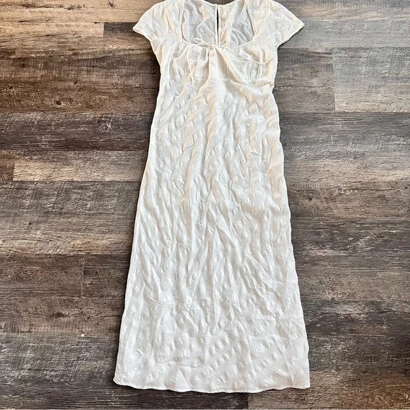 NWOT Free People Free-est Natalya Solid Midi Dress, Ivory, Large - Picture 1 of 5